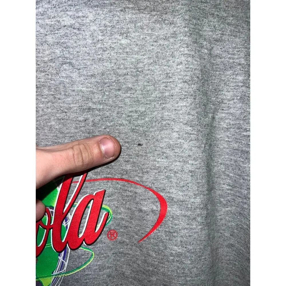 Vintage Coca-Cola Shirt World of Coke Atlanta Gray NWT Tee VTG M Medium